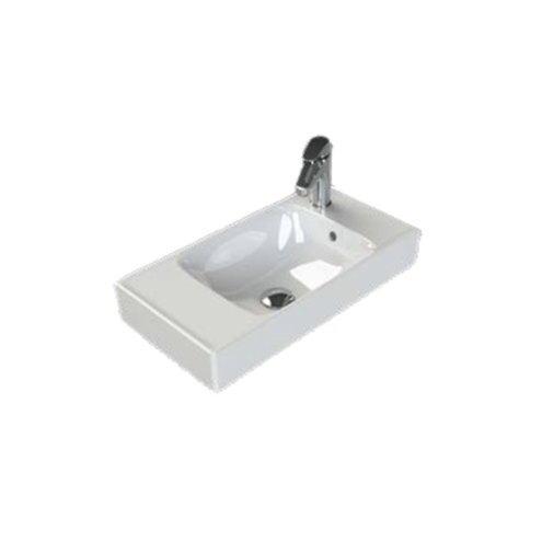 Turkuaz Sharp 60 cm Beyaz Etajerli Lavabo