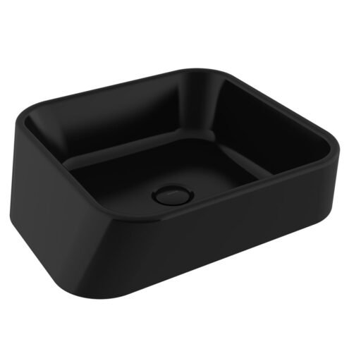 Bocchi Firenze 42 cm Parlak Siyah Çanak Lavabo