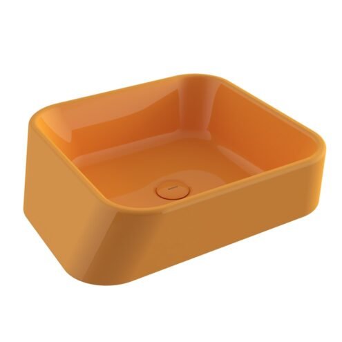 Bocchi Firenze 42 cm Parlak Mandalina Sarısı Çanak Lavabo