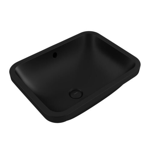 Bocchi Scala 55 cm Mat Siyah Tezgah Altı Lavabo