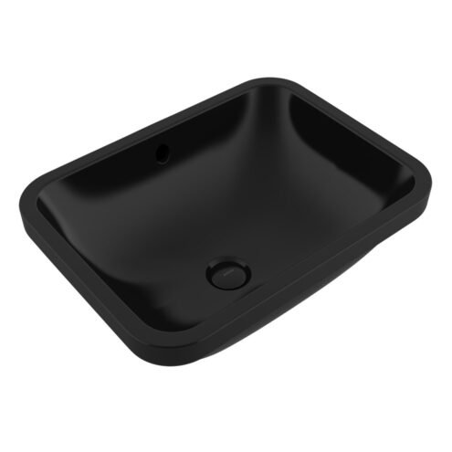 Bocchi Scala 55 cm Parlak Siyah Tezgah Altı Lavabo