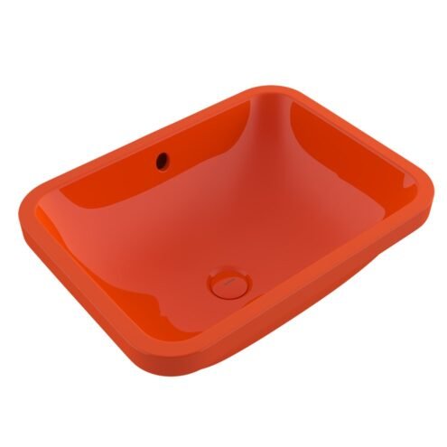 Bocchi Scala 55 cm Parlak Turuncu Tezgah Altı Lavabo