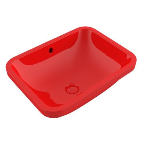 Bocchi Scala 55 cm Parlak Kırmızı Tezgah Altı Lavabo