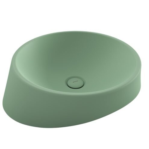 Bocchi Venezia 56 cm Mat Mint Yeşil Çanak Lavabo