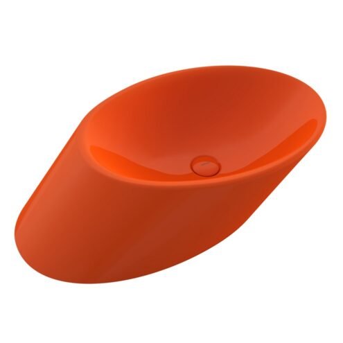 Bocchi Vessel 72 cm Parlak Turuncu Çanak Lavabo