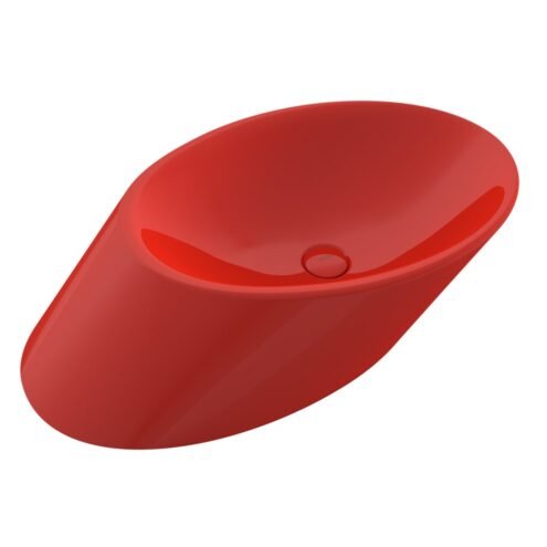 Bocchi Vessel 72 cm Parlak Kırmızı Çanak Lavabo