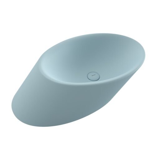 Bocchi Vessel 72 cm Mat Buz Mavisi Çanak Lavabo