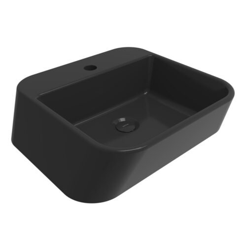 Bocchi Firenze 42 cm Parlak Siyah Lavabo