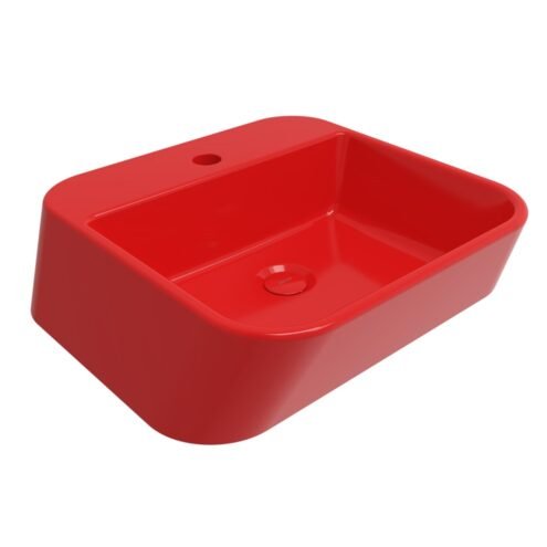 Bocchi Firenze 42 cm Parlak Kırmızı Lavabo