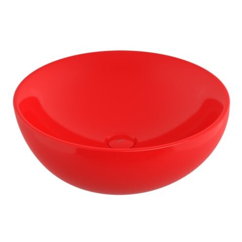 Bocchi Venezia 45 cm Parlak Kırmızı Çanak Lavabo