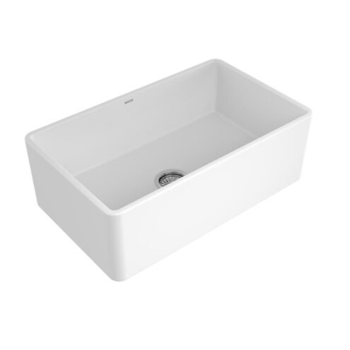 Bocchi Lavello 76 cm Parlak Beyaz Mutfak Eviyesi