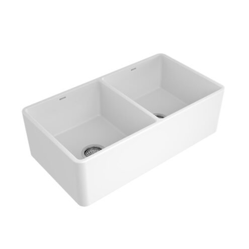 Bocchi Lavello 85 cm Parlak Beyaz Mutfak Eviyesi