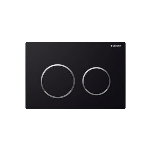 Geberit Omega20 Siyah-Parlak Krom Kumanda Kapağı