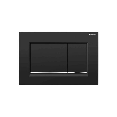 Geberit Sigma30 Mat Siyah Parlak Mat Siyah Kumanda Paneli