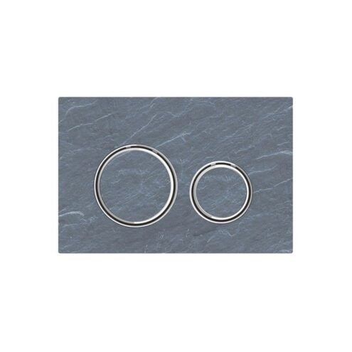 Geberit Sigma21 Çift Basmalı Arduvaz Krom Kumanda Paneli