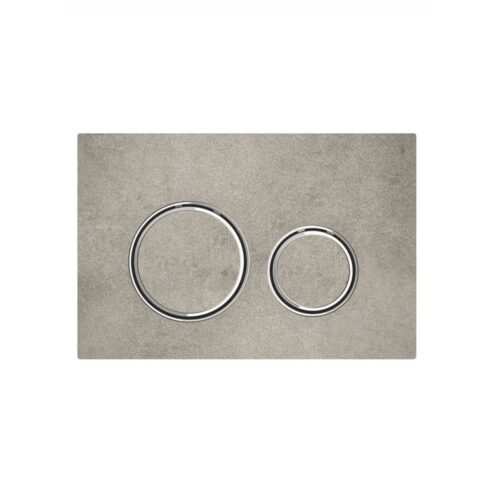 Geberit Sigma21 Çift Basmalı Beton Krom Kumanda Paneli