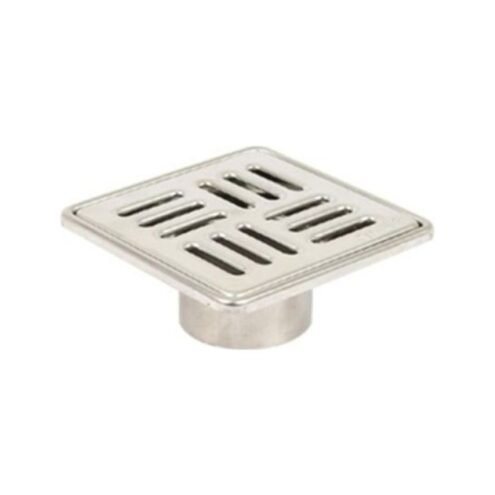 Sukar Line 9 10x10 cm Çizgi Izgaralı Krom Yer Süzgeci