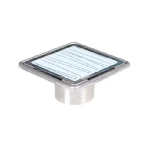 Sukar Line 9 10x10 cm Siyah Çizgili Beyaz Yer Süzgeci