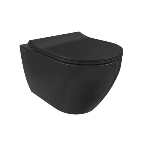Bocchi Jet Flush Parlak Siyah Asma Klozet