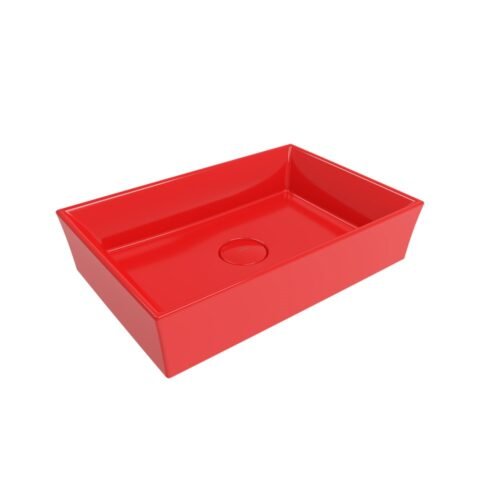 Bocchi Vessel 56 cm Parlak Kırmızı Çanak Lavabo