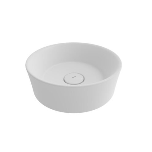 Bocchi Vessel 38 cm Mat Beyaz Çanak Lavabo
