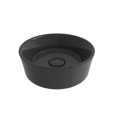 Bocchi Vessel 38 cm Parlak Siyah Çanak Lavabo