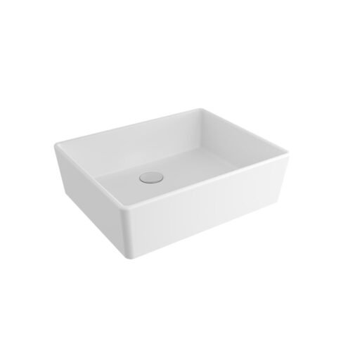 Bocchi Milano 50 cm Mat Beyaz Çanak Lavabo