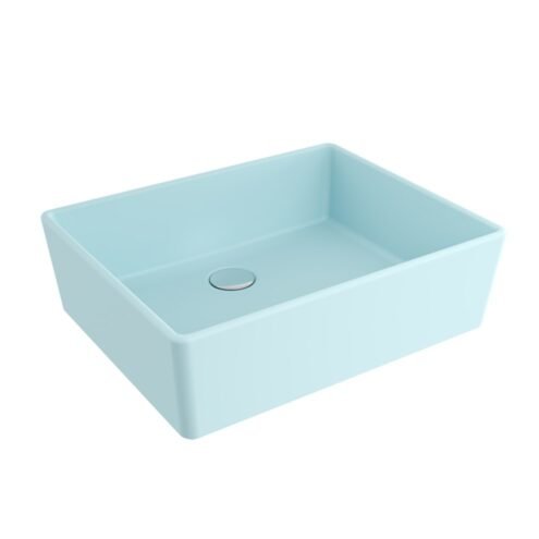 Bocchi Milano 50 cm Mat Buz Mavisi Çanak Lavabo