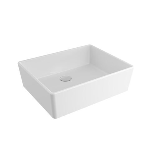 Bocchi Milano 50 cm Parlak Beyaz Çanak Lavabo