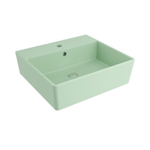 Bocchi Milano 50 cm Mat Mint Yeşil Tezgah Üstü Lavabo