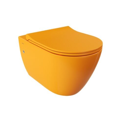 Bocchi Venezia Rimless Parlak Mandalina Sarısı Asma Klozet