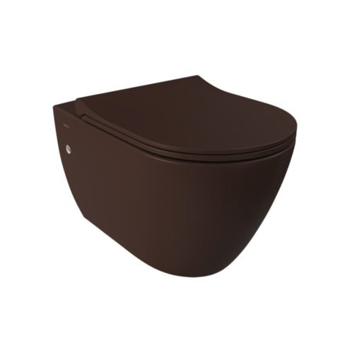 Bocchi Venezia Rimless Mat Kahverengi Asma Klozet