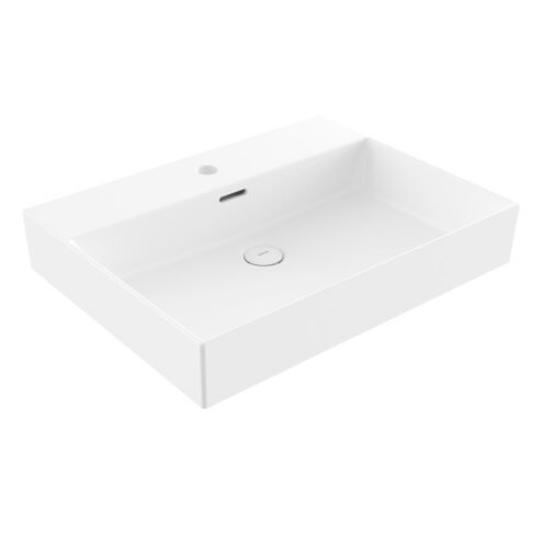 Bocchi Milano 60 cm Mat Beyaz Tezgah Üstü Lavabo