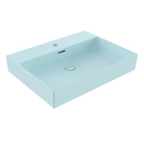 Bocchi Milano 60 cm Mat Buz Mavisi Tezgah Üstü Lavabo