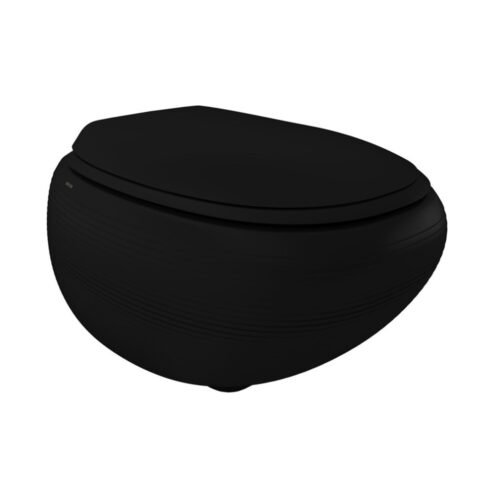 Bocchi Strata Mat Siyah Rimless Asma Kanalsız Klozet