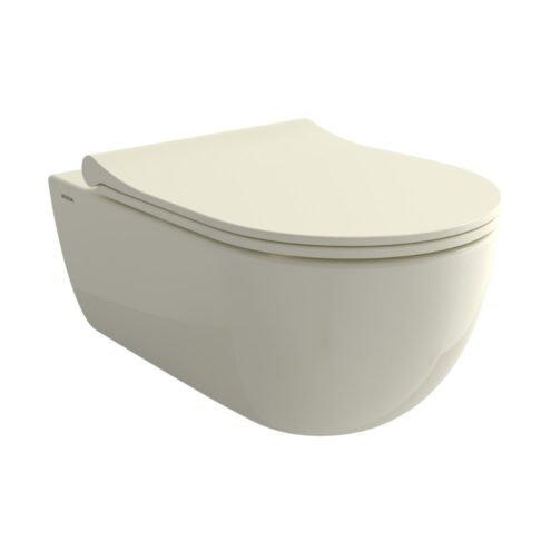 Bocchi V-Tondo Parlak Bisküvi Rimless Asma Klozet