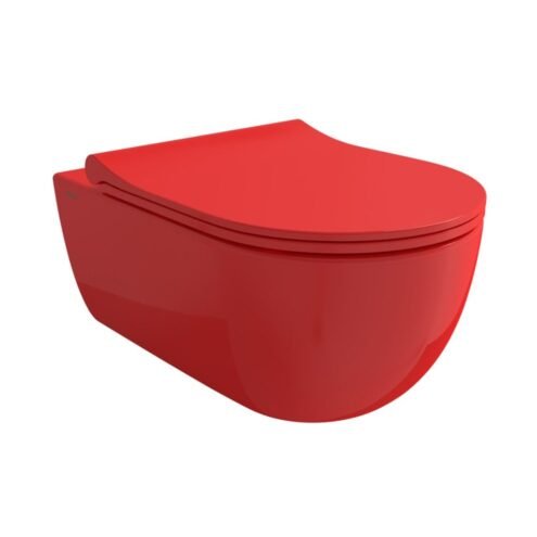 Bocchi V-Tondo Parlak Kırmızı Rimless Asma Klozet
