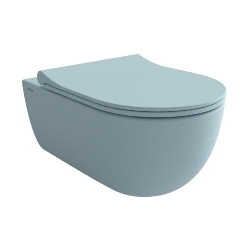 Bocchi V-Tondo Mat Buz Mavisi Rimless Asma Klozet