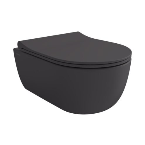 Bocchi V-Tondo Mat Antrasit Rimless Kısa Asma Klozet