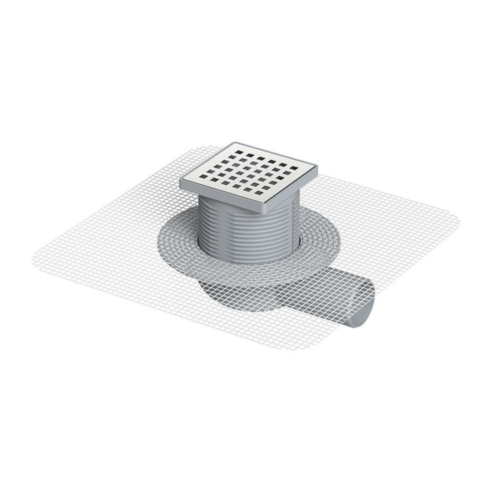 Maxiflow 180 mm 10x10 Fileli 70 mm Yan Çıkış Sifon Alt Gövde