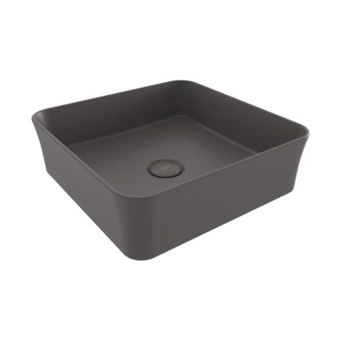 Bocchi Vessel Kare 38 cm Mat Antrasit Çanak Lavabo