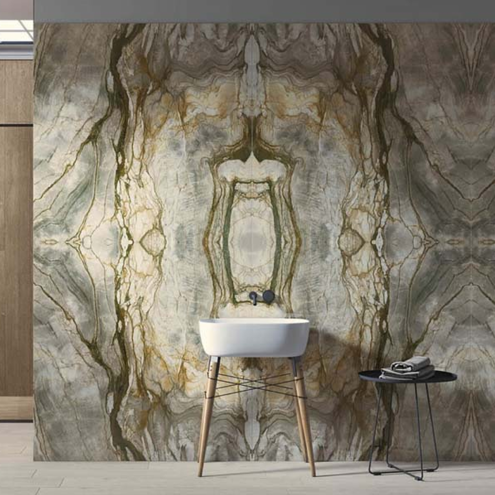 Kütahya Seramik Fusion 120x240 cm Kristal Bookmatch Rektifiye Parlak Nano