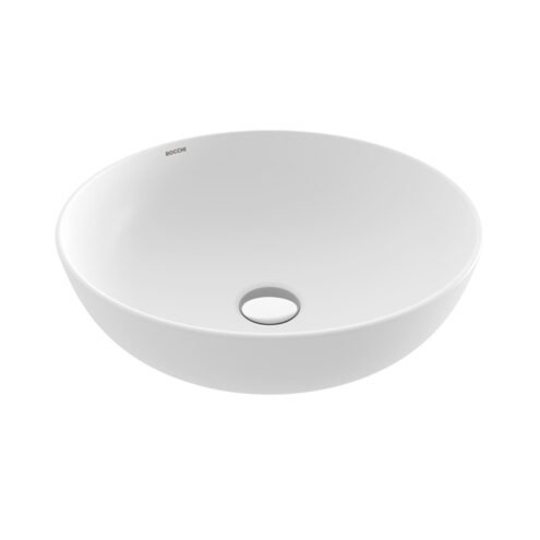 Bocchi Vessel Yuvarlak 38 cm Mat Beyaz Kase Çanak Lavabo