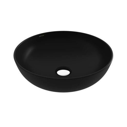 Bocchi Vessel Yuvarlak 38 cm Mat Siyah Kase Çanak Lavabo