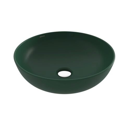 Bocchi Vessel Yuvarlak 38 cm Mat Yeşil Kase Çanak Lavabo