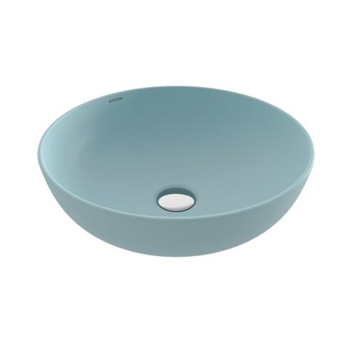 Bocchi Vessel Yuvarlak 38 cm Mat Buz Mavisi Kase Çanak Lavabo