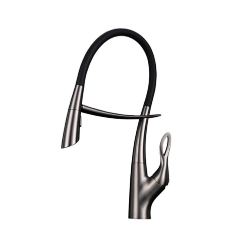 Newarc Swan Fırçalı Nikel Spiralli Eviye Bataryası