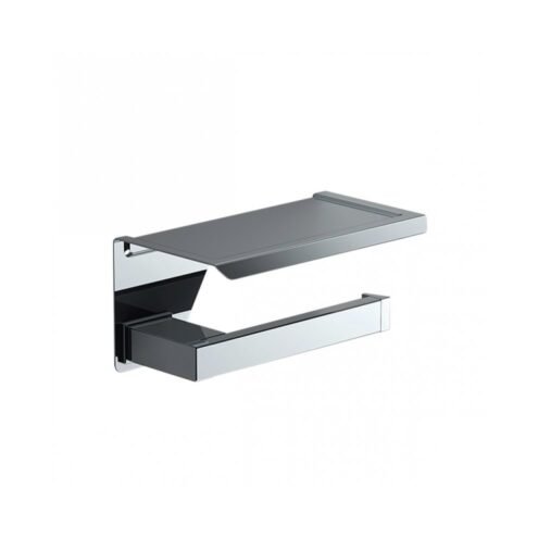 Sonia S Cube Etajerli Krom Tuvalet Kağıtlık