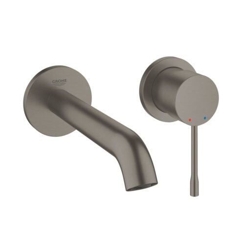 Grohe Essence Çift Delikli M-Boyut Fırçalı Grafit Ankastre Lavabo Bataryası