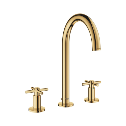 Grohe Atrio M-Boyut Çift Kumandalı Üç Delikli Cool Sunrise Lavabo Bataryası